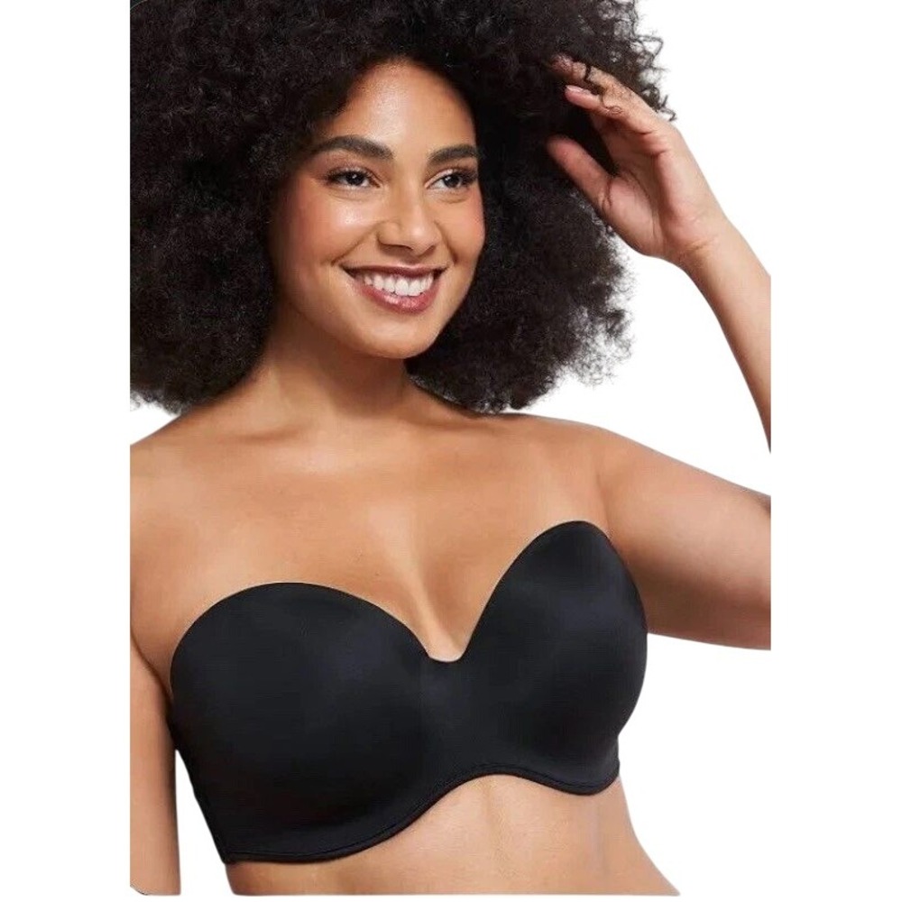 Cacique Women's Boost Multi-Way Seamless Underwire Strapless Bra Black Size 40C